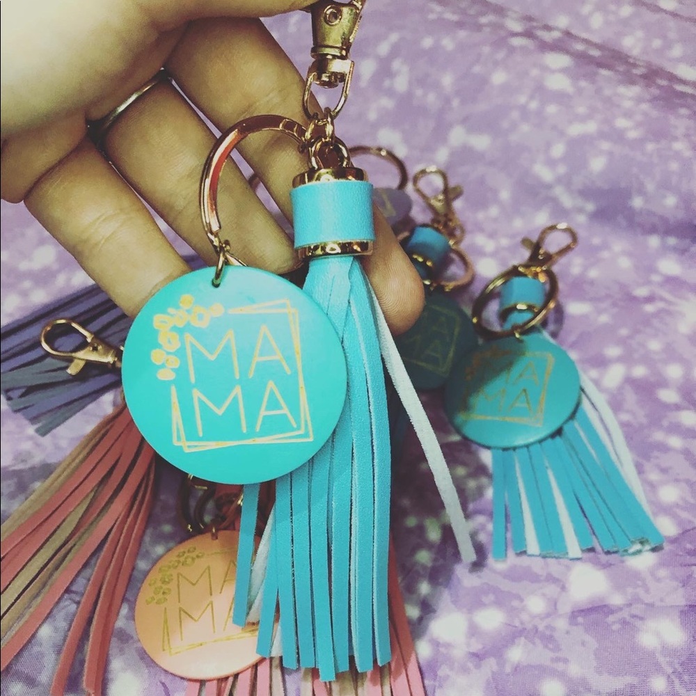 MaMa bag charm keychain